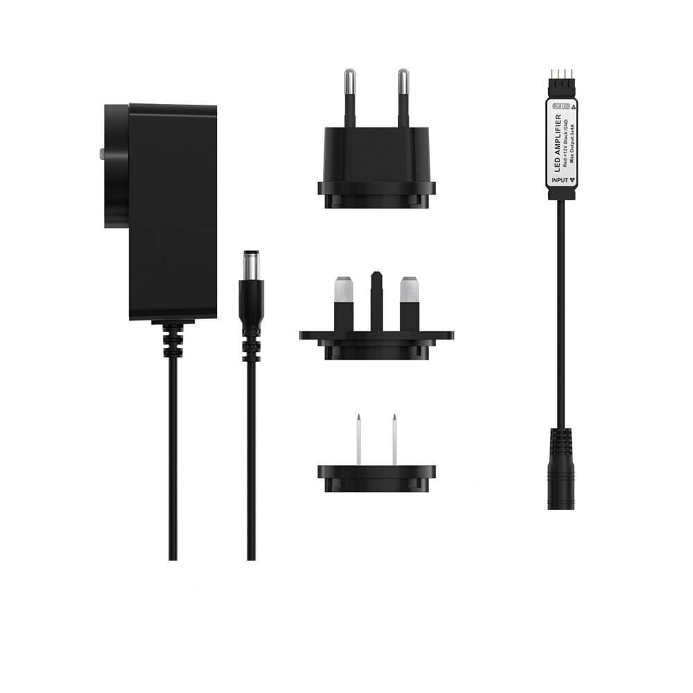 Sonoff l1 5050 rgb -2m/5m ledad ljusremsadapter adapterförstärkare dimbar vattentät strip fungerar med sonoff l1 controller