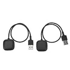 Gavigain Dual Charger Set för Fitbit Versa 3 och Sense, magnetisk laddning, snabb 1000mA utgång, säker och effektiv laddning för hem och kontor (30 cm)