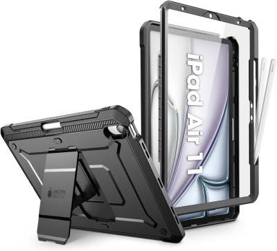 SUPCASE Case for iPad Air 11 Inch 7th Generation M3 2025, [with Screen Protector and Stand] Case for iPad Air 7th/6th/5th/4th Generation (11/10.9", 2025/2024/2022/2020), Black