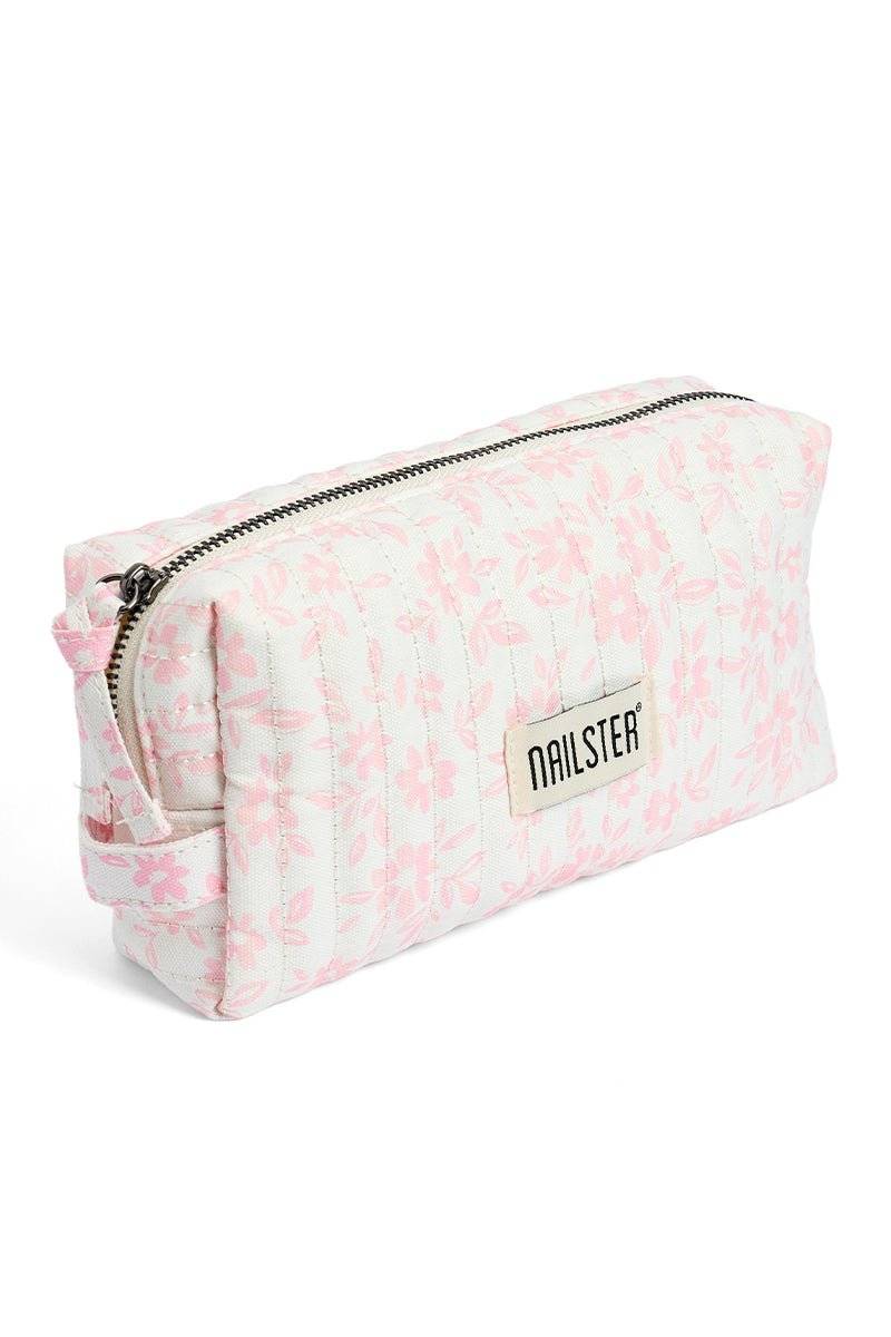 Rejsetaske - Pink Flower - Tilbehør - Nailster.