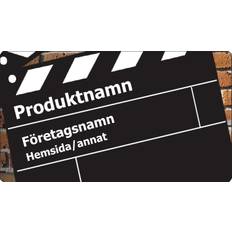 Små etiketter - rektangulära - Svarta - Fjällpanel - Komik