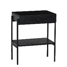 HÜBSCH Noir Bedside Table |Black |One Size