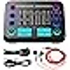 Gaming Audio Mixer, RGB PC Sound Board Mixer med Pro Preamp, DJ Mixer Effects, XLR, 48V Phantom Power, BT Individual Controls, Mute-knapp, för Live Streaming Podcasting