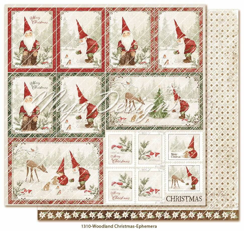Maja Design Woodland Christmas - Ephemera 12x12"