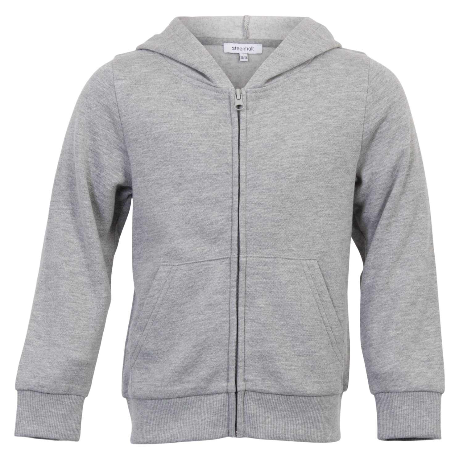 Steenholt Boston Børne Hættetrøje - Light Grey Melange - 158/164