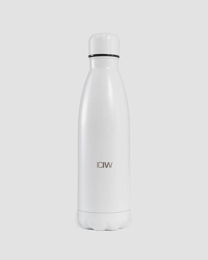 Water Bottle Stainless Steel 500ml White - White.