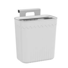 Hanging Trash Can Space Saving Stylish Plastic Small Waste Bin with Lid for Kitchen Bedroom