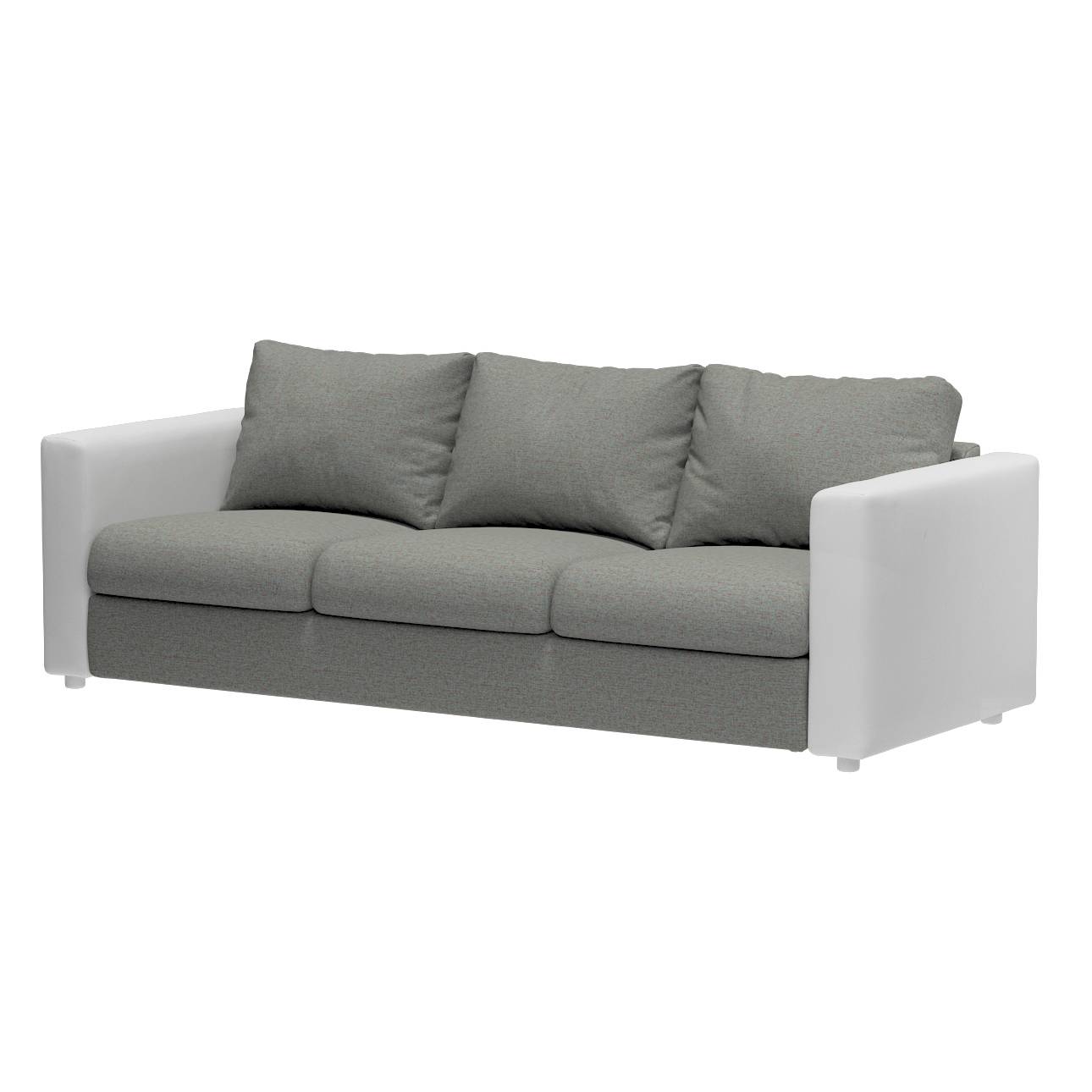 Vimle betræk 3-pers. sofa u.armlæn, Støvblå, rød meleret, 211 x 98 x 83 cm, Madrid