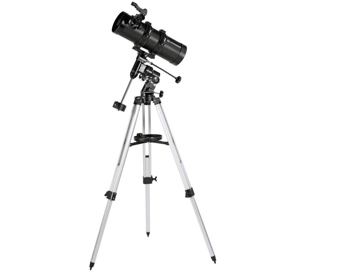 Bresser Pluto 114/500 EQ Telescope with Phone Holder