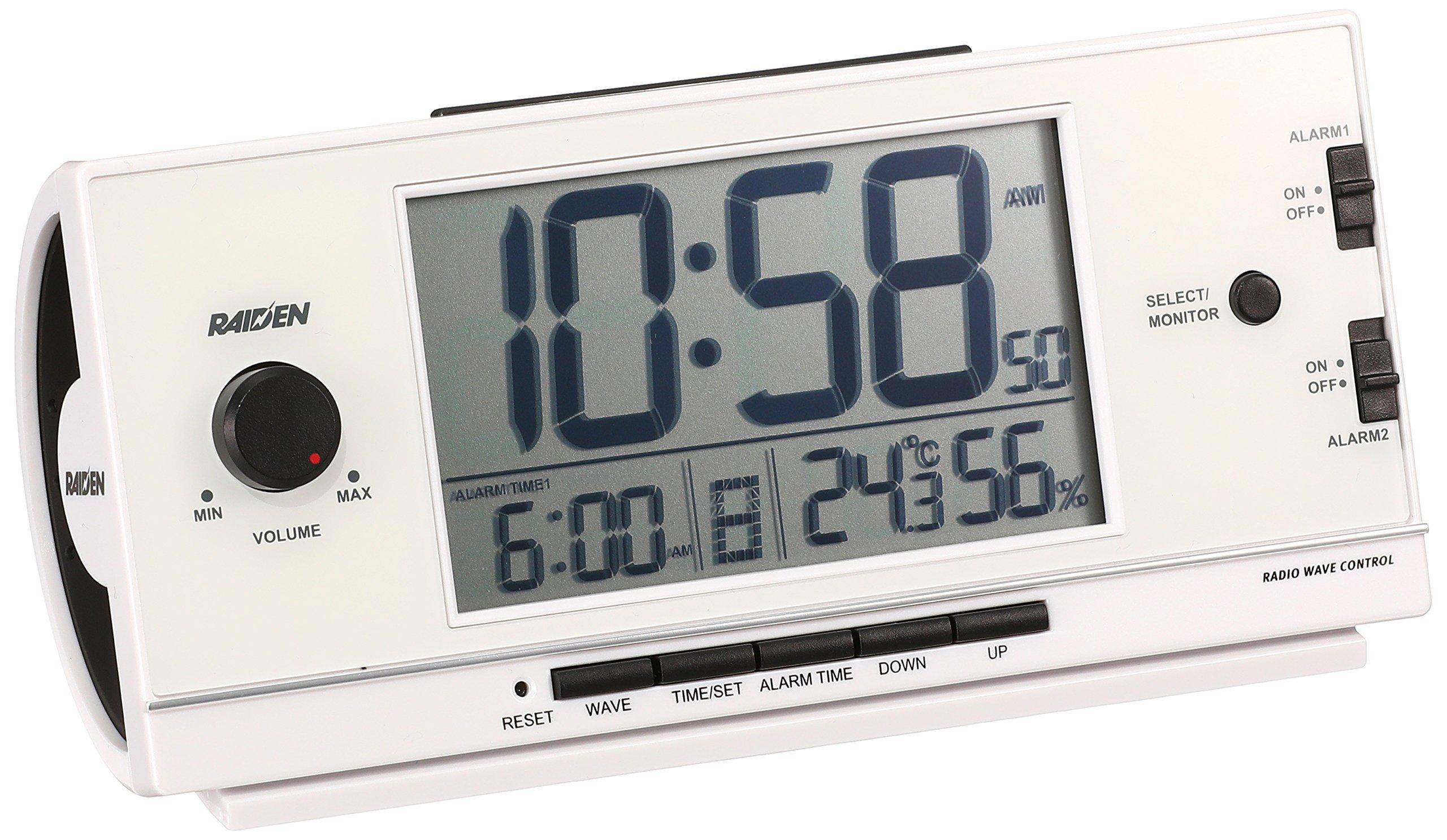 Seiko Clock Alarm Clock Radio Digital Loud Volume PYXIS RAIDEN White Pearl NR534W SEIKO