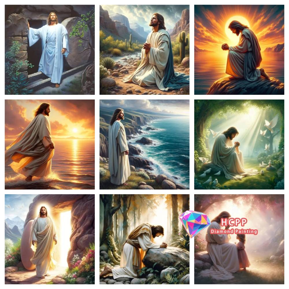 Portrait Jesus New Diamond Painting Kit Square Round Diamond 5D DIY Religious Mosaic Handmade Art Unique Gift Crafts Home Decor
