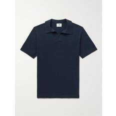 NN07 - Ryan 6311 Cotton and Linen-Blend Polo Shirt - Men - Blue - XL