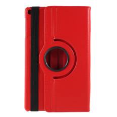 Samsung Galaxy Tab A 10.1 (2019) - Læder cover 360 grader roterbart - Rød