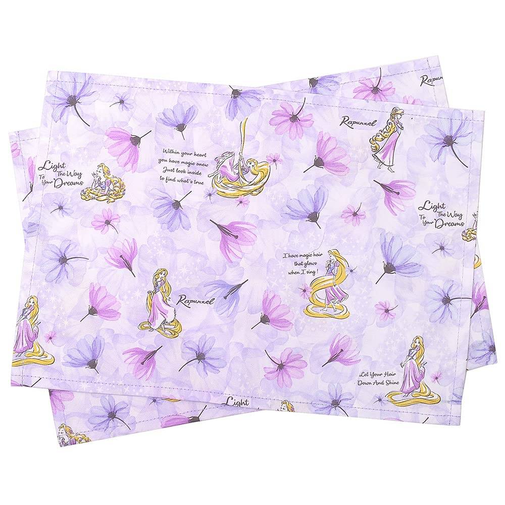 COLORFUL CANDY STYLE Disney Placemats (25cm x 35cm) Set of 2 / Rapunzel / FASHIONABLE PRINCESS / Rapunzel / N3690000 Purple