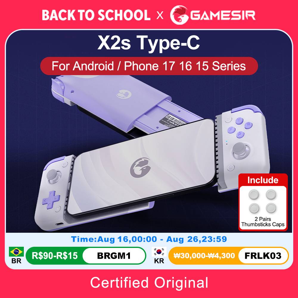 GameSir X2s Mobile Gamepad Android IOS iPhone 17 16 15 Game Controller Para Celular Controle Cloud Gaming Xbox Game Pass STADIA