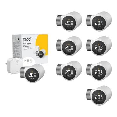 tado° X Smart Radiator Termostat, starter kit med 8 termostater