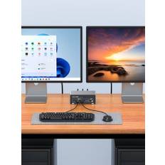 Unnlink 2x2 HDMI DP Dual Monitor KVM Switch 4K 240Hz/ 8K 60Hz USB 3.0 HDMI DisplayPort Extend 2