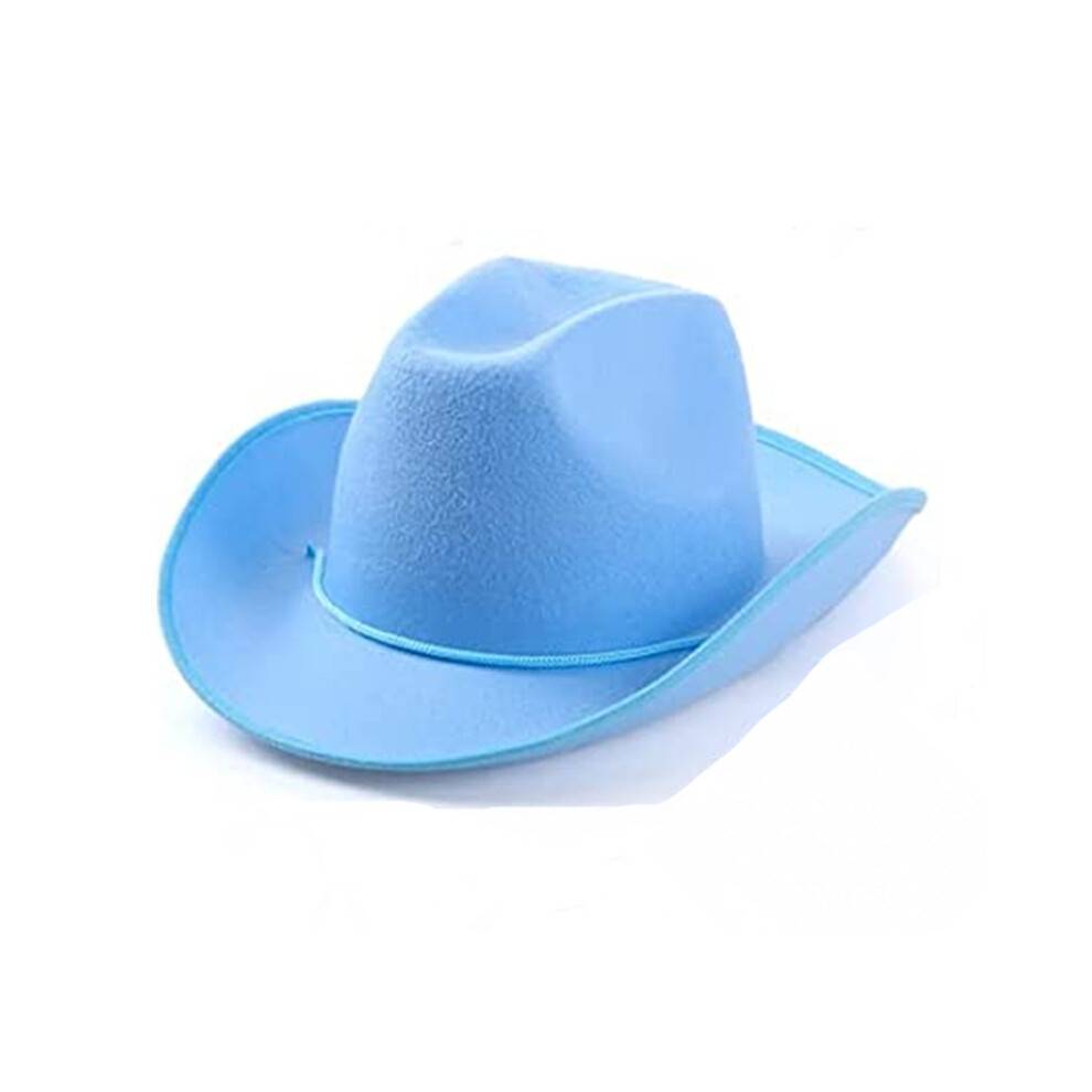 (Blue Denim) Rosa denimhatt med kant, lila och blå westerncowboyhatt, grön Dickies cowboyhatt