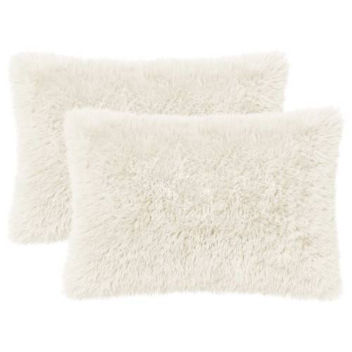 Kuddöverdrag 2 st HEERLEN Vit 50 x 70 cm PV Fleece