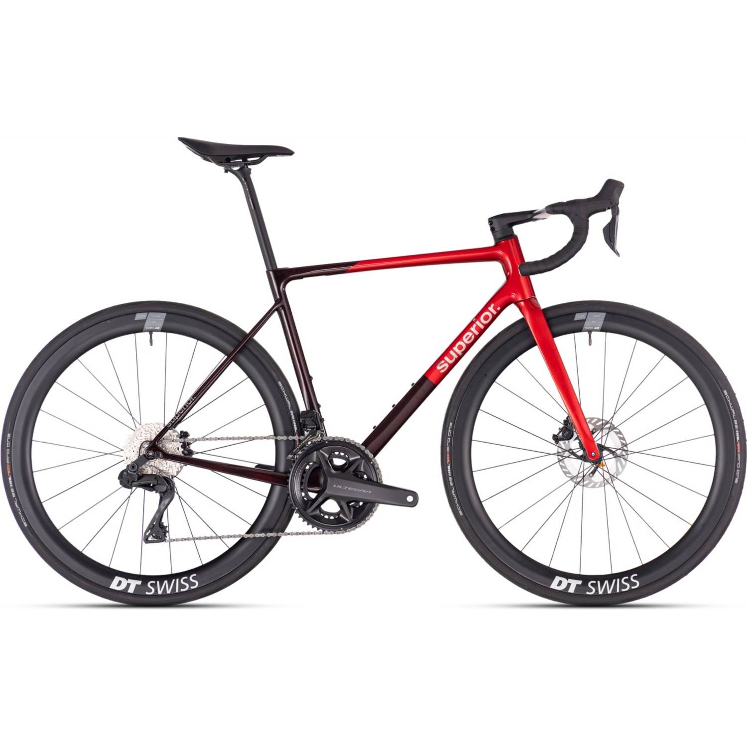 Racercykel allround Superior RR 9.8 Gloss Red/Carbon Red S - Röd ( )