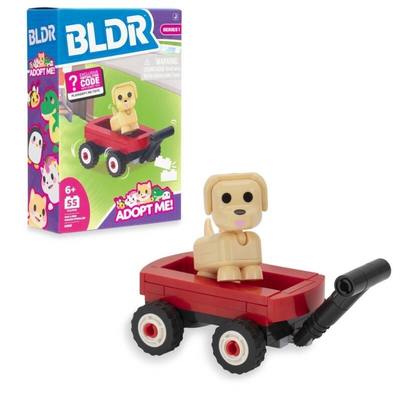 BLDR Adopt Me! Byggset Dog & Red Wagon Stroller - Roblox - Leksaksaffären