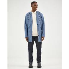 Mens Lee x STUTTERHEIM Chore Raincoat Ash Blue Size XL