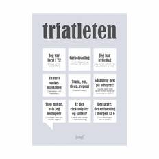 Poster&Frame Plakat - Triatleten - B 15 x L 21 cm - Papir