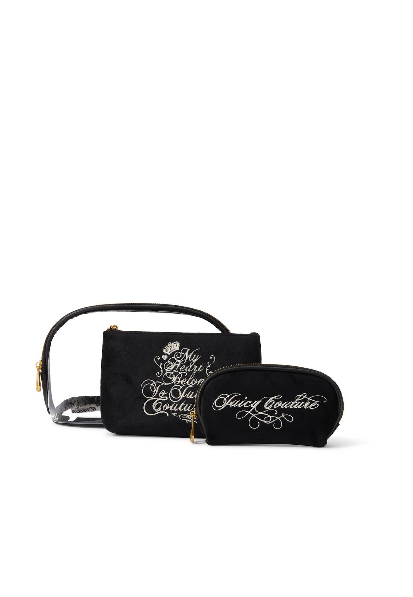 Juicy Couture Kosmetiktaske 'TAYLOR'  sort / transparent / hvid