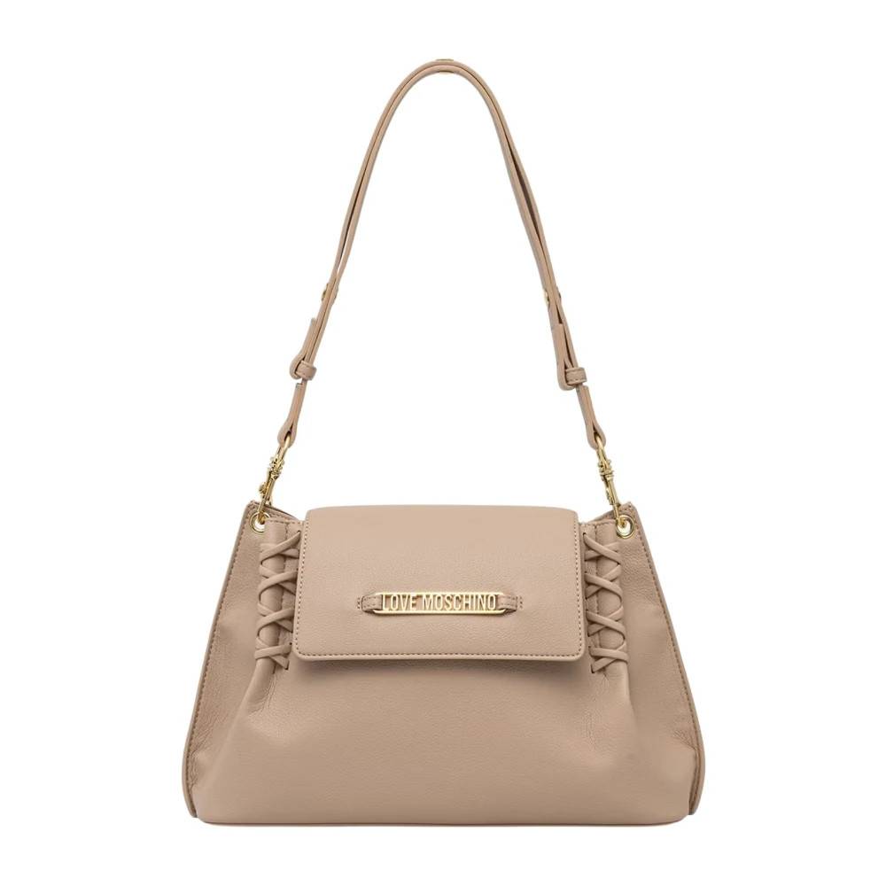 Love Moschino Skuldertaske - Tasker - Dame - Beige - ONE SIZE - Uld