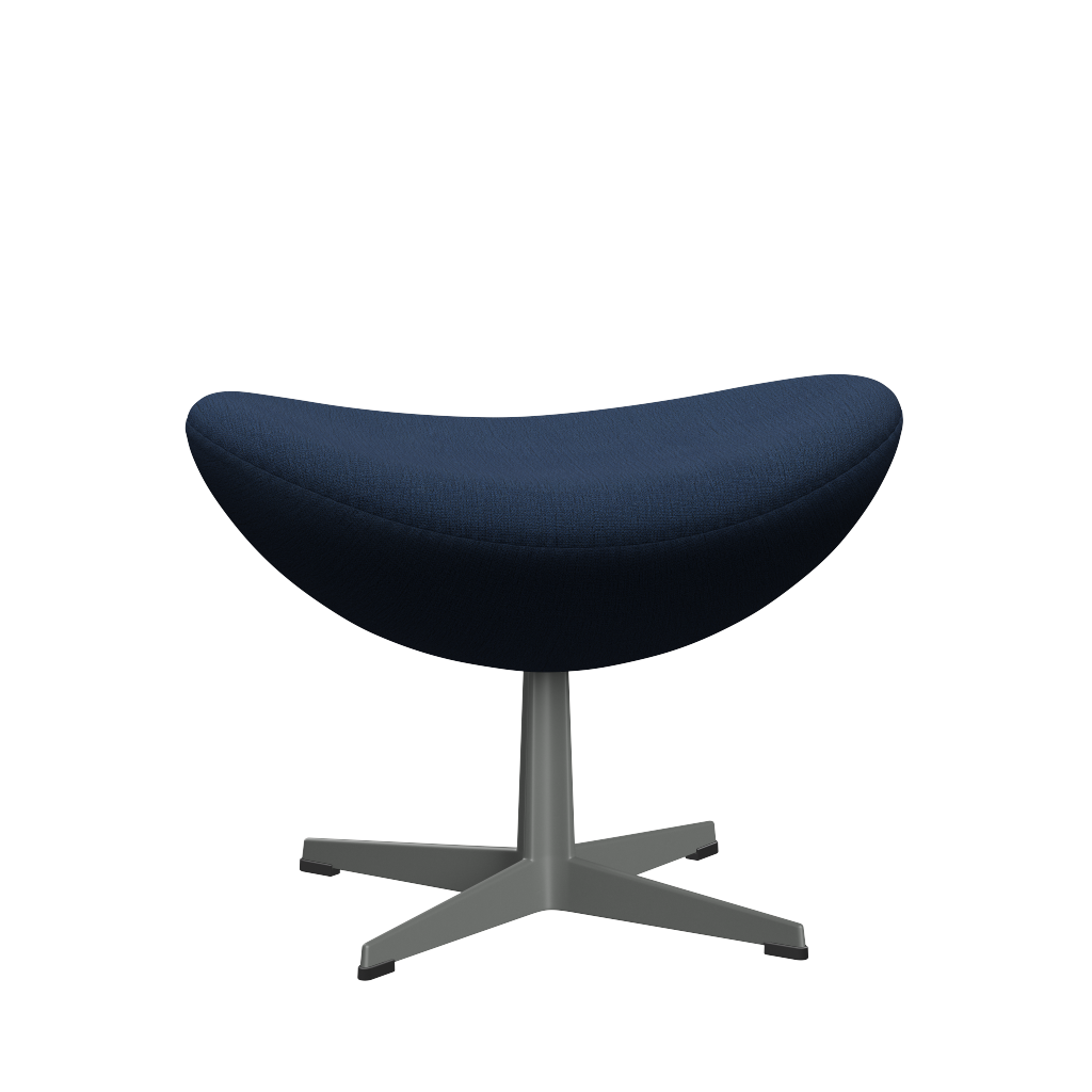 3127 Fodskammel til Ægget, stel i silver grey af Arne Jacobsen Christianshavn - 1154 Blue - Jacobsen Plus