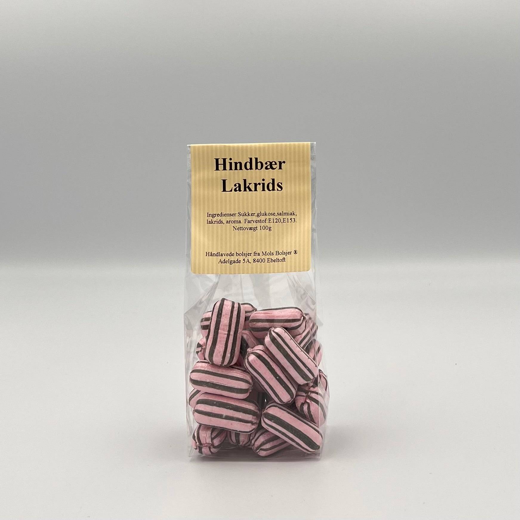 Hindbær Lakrids Bolsjer