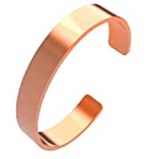 Koppararmband 10 mm naturligt armband massiv koppar utan magnet - enkel design armband, Koppar