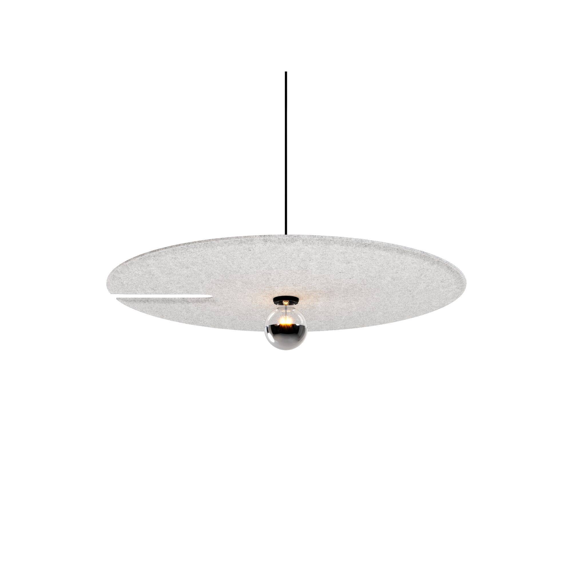 Wever & Ducré MIRRO Soft 3.0 Pendel Felt Marble Grey.
