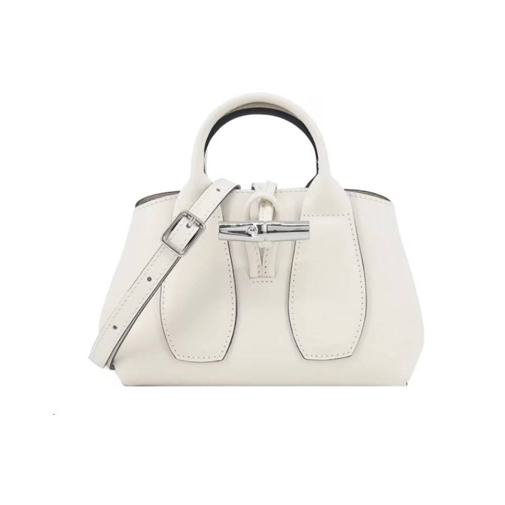 Longchamp, Tasker , Dame, Hvid, ONE SIZE, Hamp, Borsa a Mano Greggio 037
