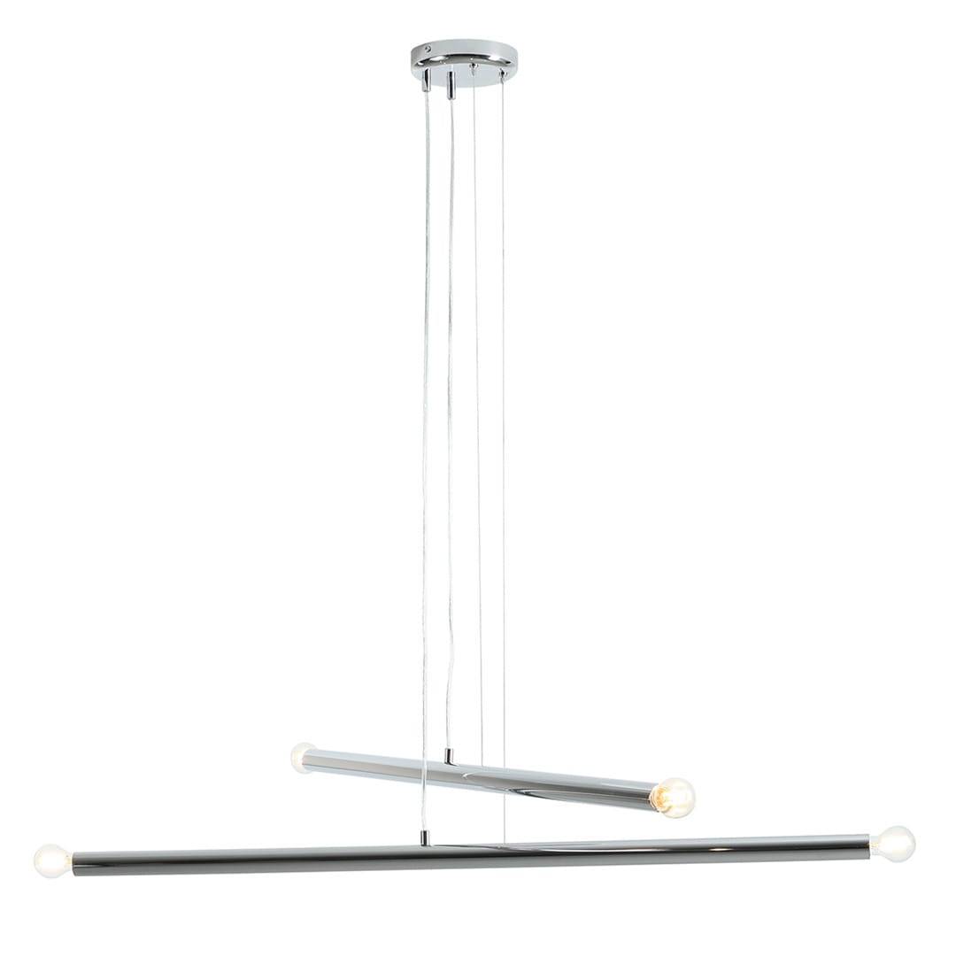 Tubo 4 metall silver krom hänglampa