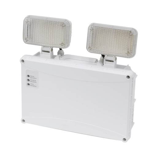 4Lite Twin Spot IP66 3 timers panikarmatur hvid