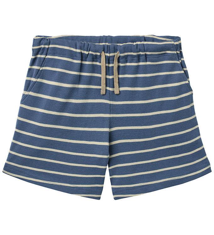 Wheat Shorts - Kalle - Blue Stripe - Wheat - 7 år (122) - Shorts