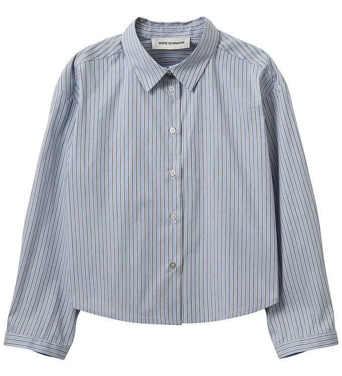 Sofie Schnoor Skjorta - NeyaSy - Blue Striped - Sofie Schnoor - 12 år (152) - Skjorta
