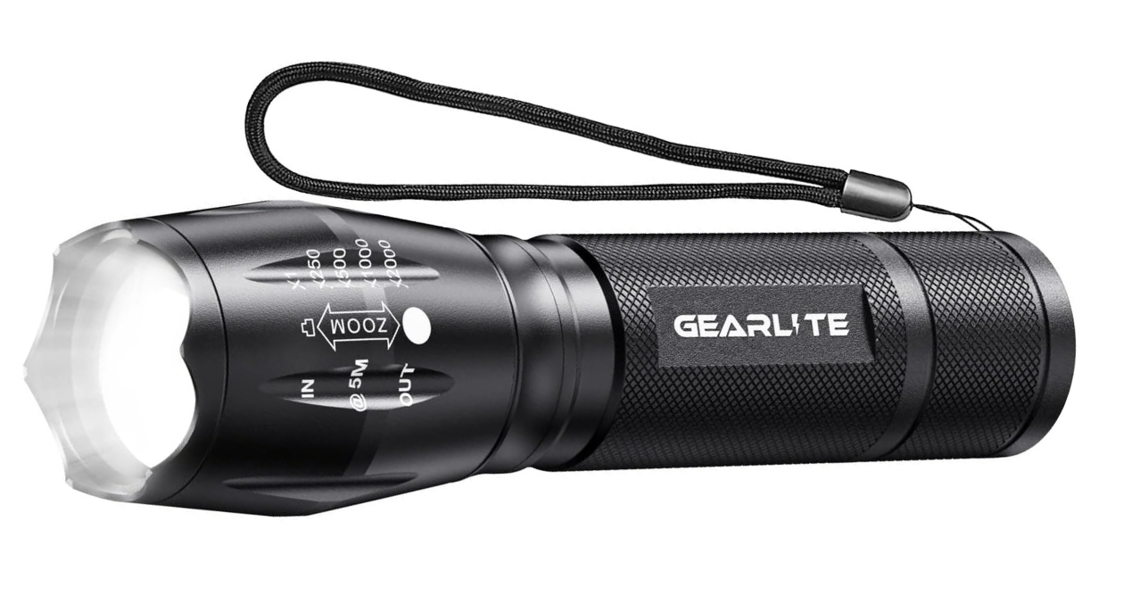 Lommelygte CREE Led 2000 Lumen - Ecooe XML-2 T6 - 5 Funktioner & Vandtæt