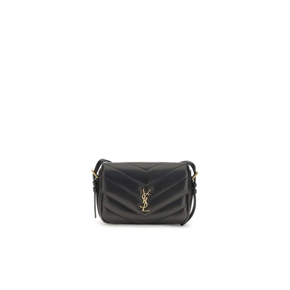 Saint Laurent Loulou Skuldertaske - Tasker - Dame - Sort - ONE SIZE - Uld