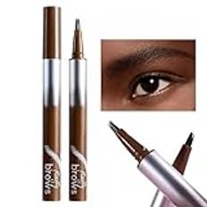 Långvarig ögonbrynspenna, ögonbrynspennor för kvinnor,Långvarig ögonbrynspenna Vattentät flytande ögonbrynspenna - Fläcksäker Precise Liquid Brow Pen Naturlig ögonbrynsfärg för kvinnor