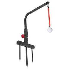 TEMU Huaen Golf Swing Trainer - Durable Iron Golf Practice Swing & Hitting Training Aid - Golf Accessories For Any Level With Replacement Ball Included & Height Adjustment