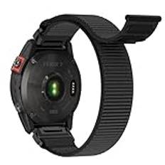 Kompatibel med Garmin Fenix 8 47 mm armband, 22 mm QuickFit nylonarmband, justerbar sport för Garmin Fenix 7 Pro Solar/7 Pro/7 Solar/6/6 Pro/5/5 Plus/Garmin Epix 2 47 mm/Forerunner 935/945/955/965