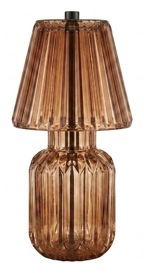 Prisma Batteridriven Bordslampa 20cm Mokka