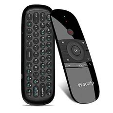 [4 in 1] WeChip Universal Fernbedienung Fernseher, 2.4G Motion Sensing Controller mit Tastatur, Air Mouse Fernbedienung für Android TV Boxen, Smart-TV, PC, Laptop, Projektor, HTPC, Media Player