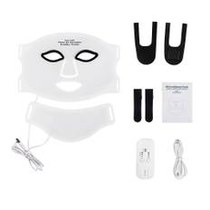 Silicone LED Mask Face And Neck 7 Colors LED Photon Red Light Infrared Therapy Flexible Facial Mask Repair Skin Wireless Use vit