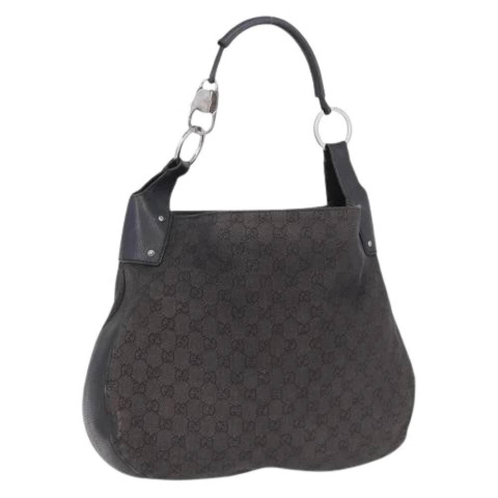Gucci Vintage Pre-owned Vintage GG Canvas Håndtaske - Vintage - Dame - Brun - ONE SIZE - Uld