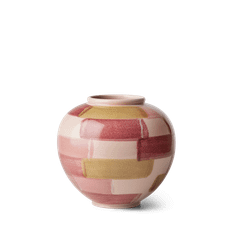 Kähler Canvas Vase H20 rosa/brun - Køb her