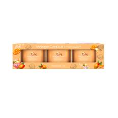 Confezione 3 Candele Votive in Vetro Mango Ice Cream Set 3X37gr