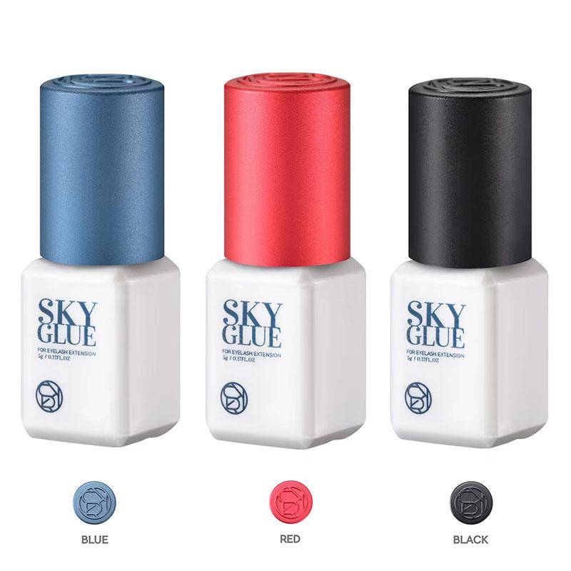 Glue S Plus Röd Svart Keps För Ögonfransförlängning Lim Stark Adhesive Snabbtorkande white